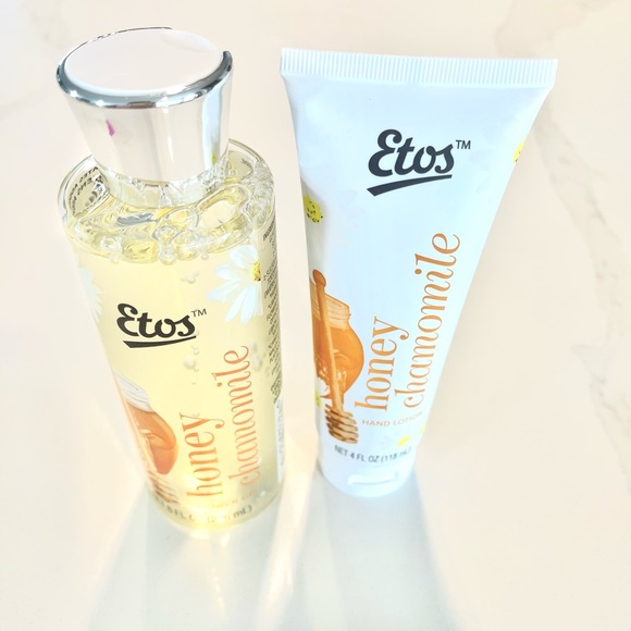‼️ SALE ‼️ 2x ETOS HONEY CHAMOMILE HAND LOTION & SHOWER GEL - Picture 1 of 4